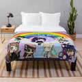 Soft and cuddly chibi anime-inspired plush blanket
