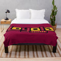 Loyola University Chicago Ramblers logo plush blanket