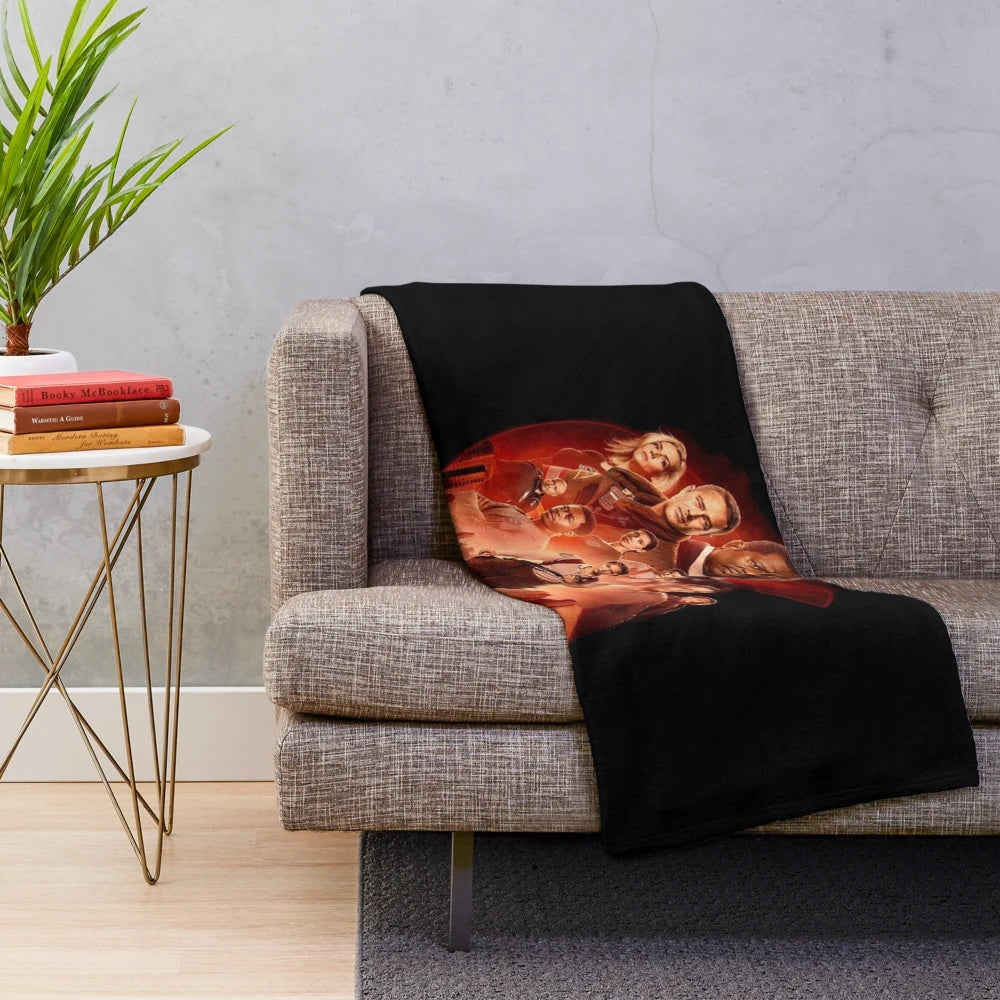 Chicago Fire inspired plush blanket with cast members