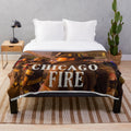 Chicago Fire Inspired Plush Blanket