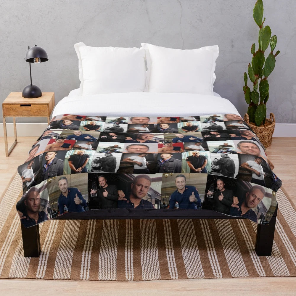 Chicago Fire Plush Blanket featuring Taylor Kinney or Kelly Severide