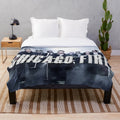 Chicago Fire themed plush blanket