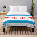 Chicago Flag Plush Blanket