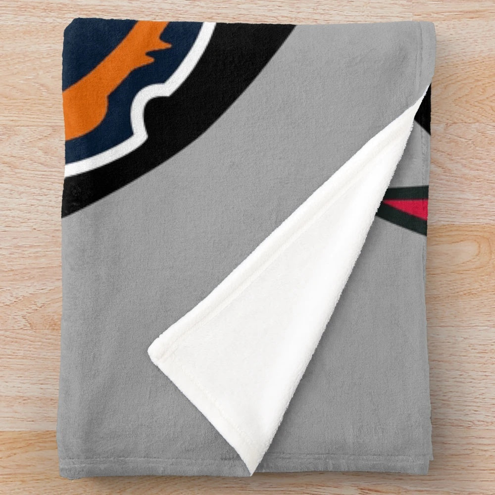 Soft and warm Chicago sports-themed quad plush blanket