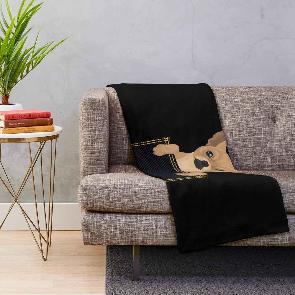 Chihuahua plush blanket