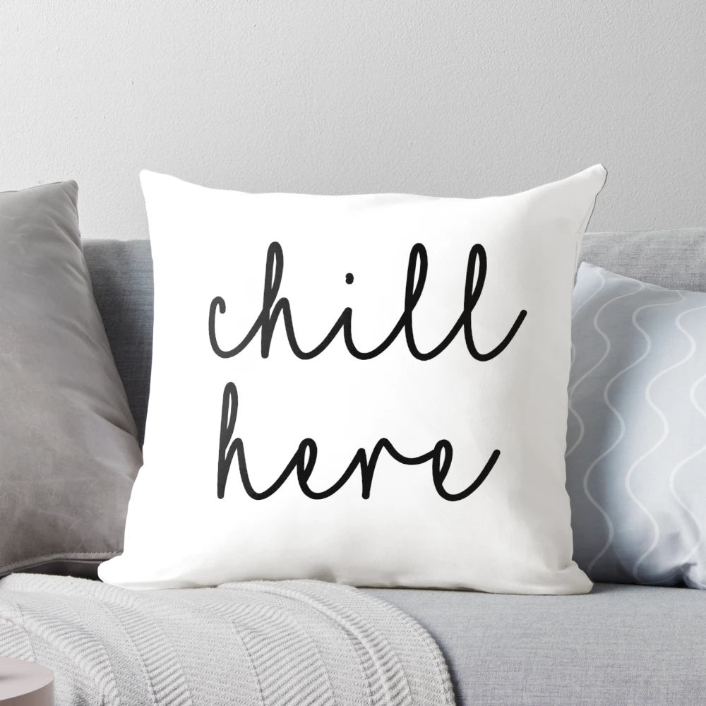Soft, plush pillow for relaxation and calmness