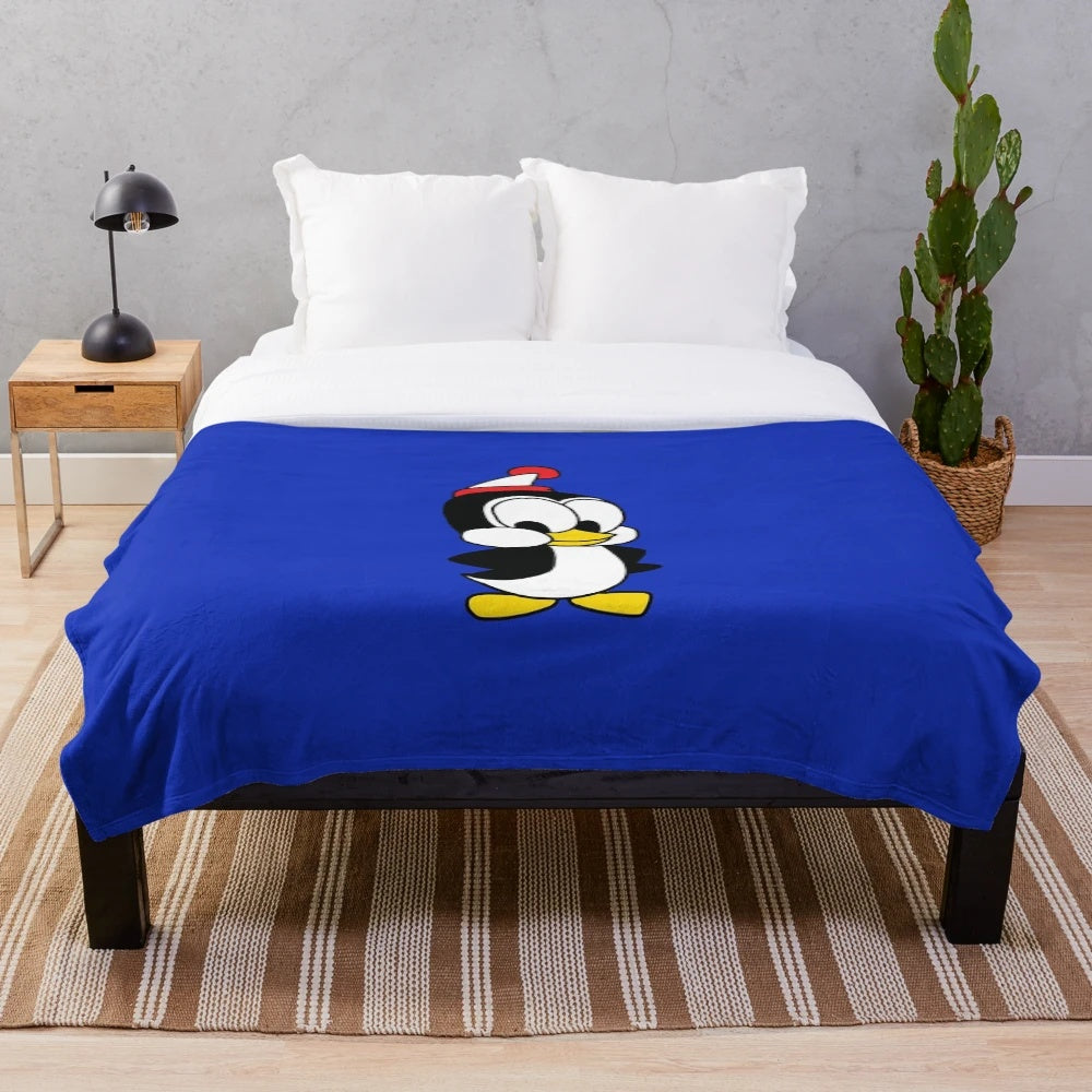 Chilly Willy Penguin Plush Blanket for Kids