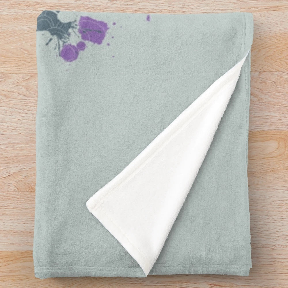 Soft and warm plush blanket with Chinese-inspired design