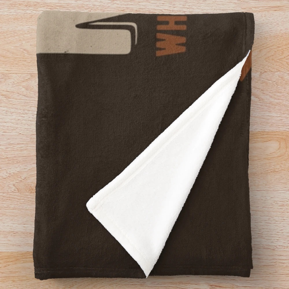 Soft and plush chocolate milk themed blanket