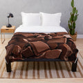 Chocolate pattern plush blanket for kids