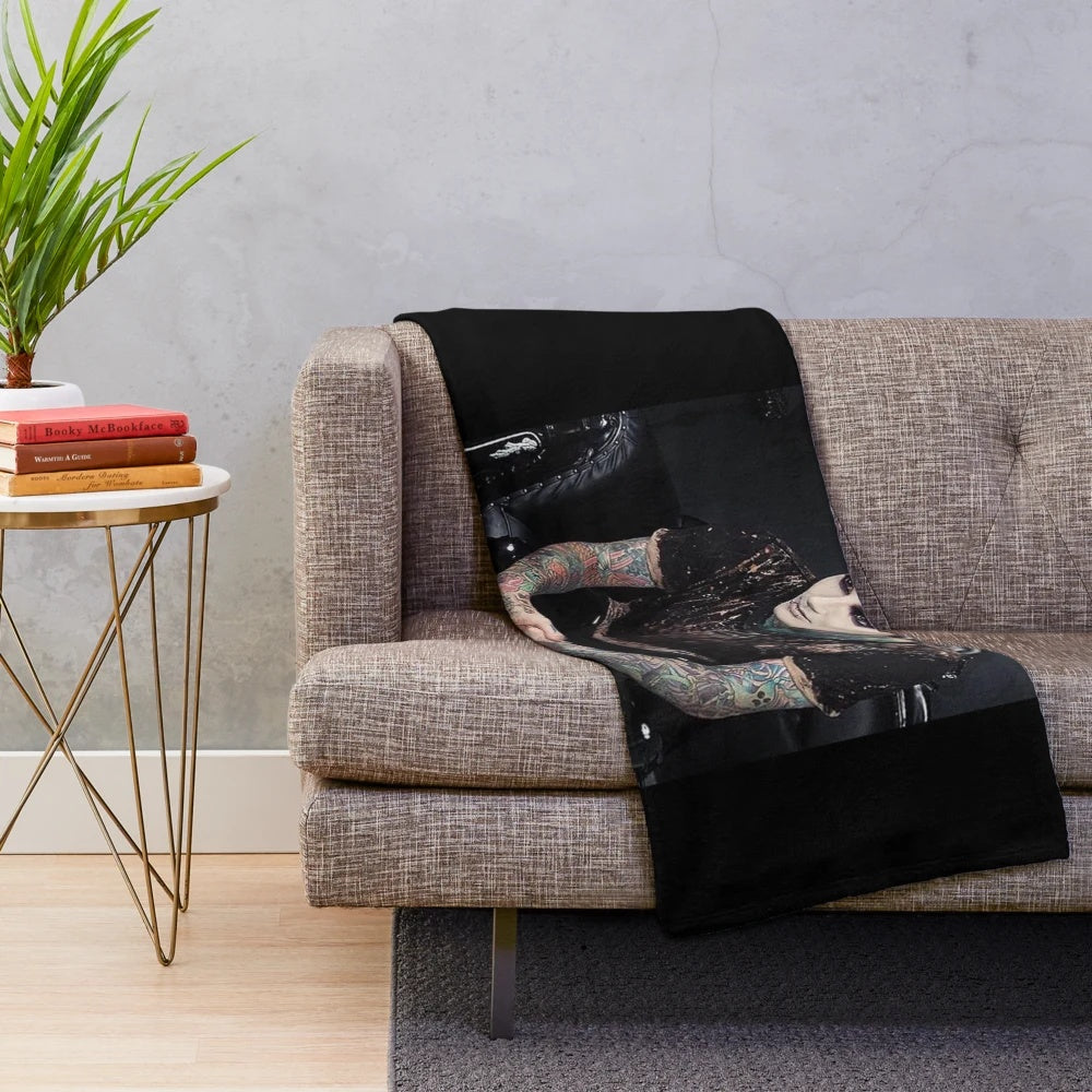 Chris Motionless Cerulli Plush Blanket