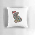 Soft and snuggly Christmas-themed French Bulldog pillow