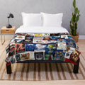 Christmas movie collage plush blanket