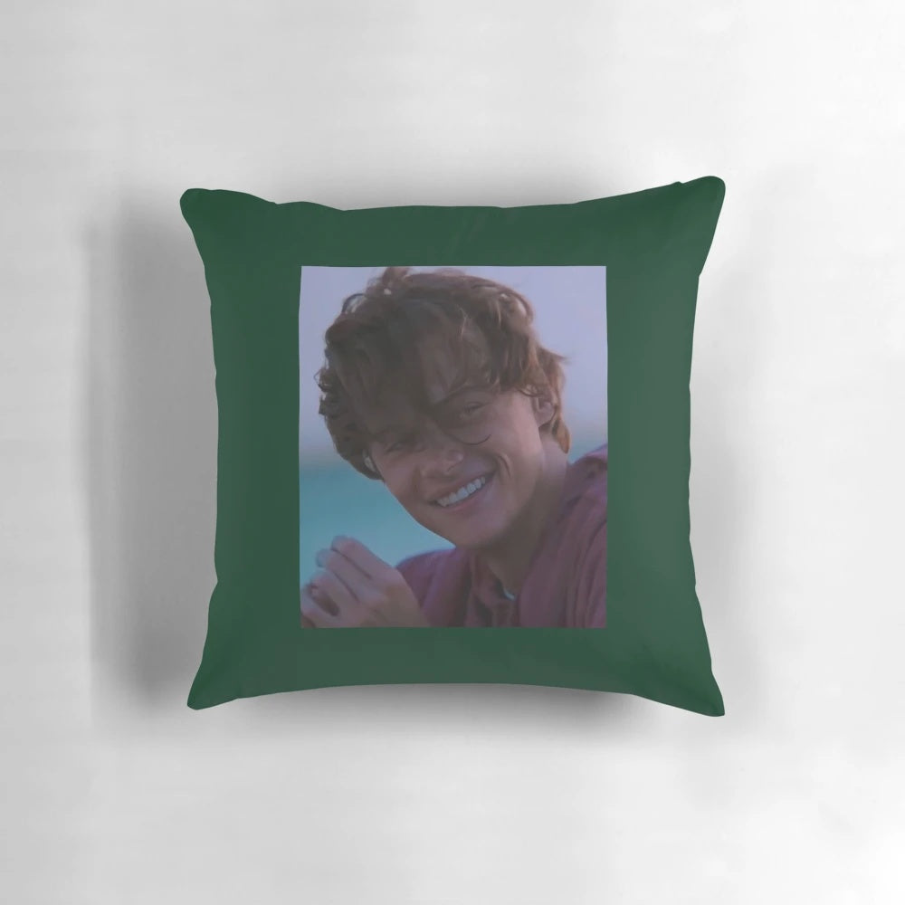 Christopher Briney pillow featuring characters from the popular book and TV series "The Summer I Turned Pretty