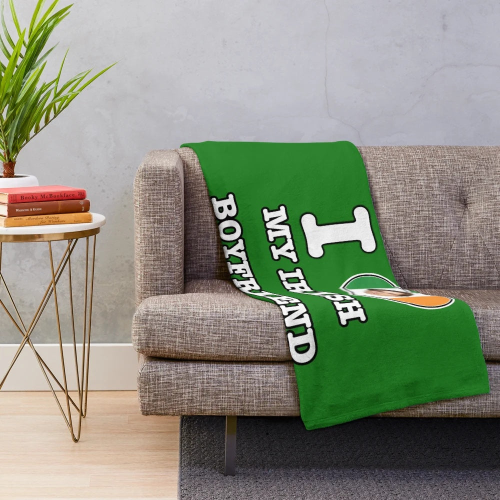 Cillian Murphy Inspired Plush Blanket with Irish Design