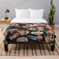 Cillian Murphy photo collage printed on a soft, plush blanket