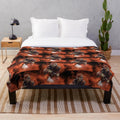 Joe Burrow Cincinnati Bengals plush blanket featuring sports-inspired art