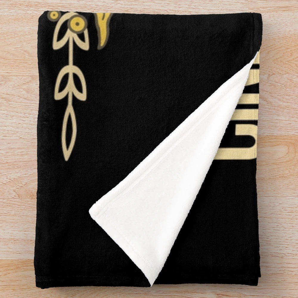 Cozy cinema assistant plush blanket with coffee design