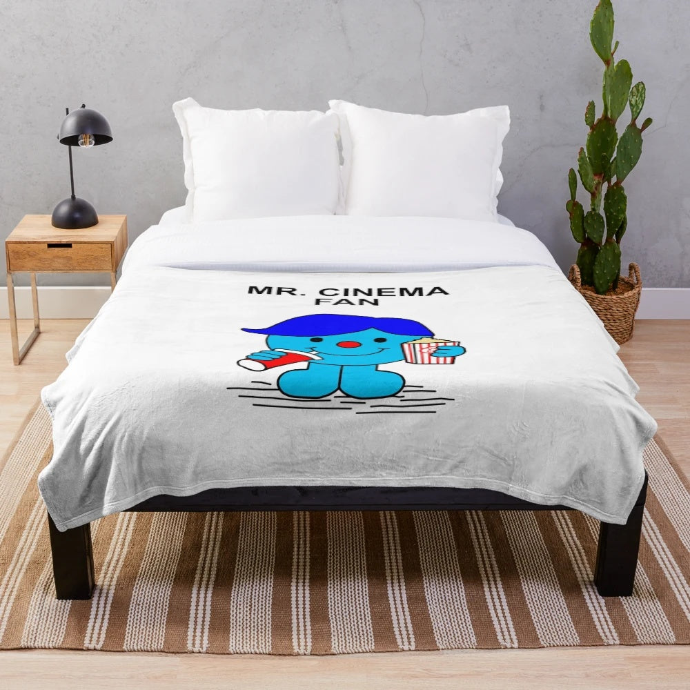 Soft and Plush Blanket for Film Enthusiasts with Movie-Inspired Design
