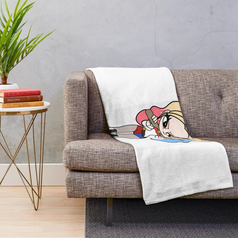 Cinema heroes themed plush blanket for home decor