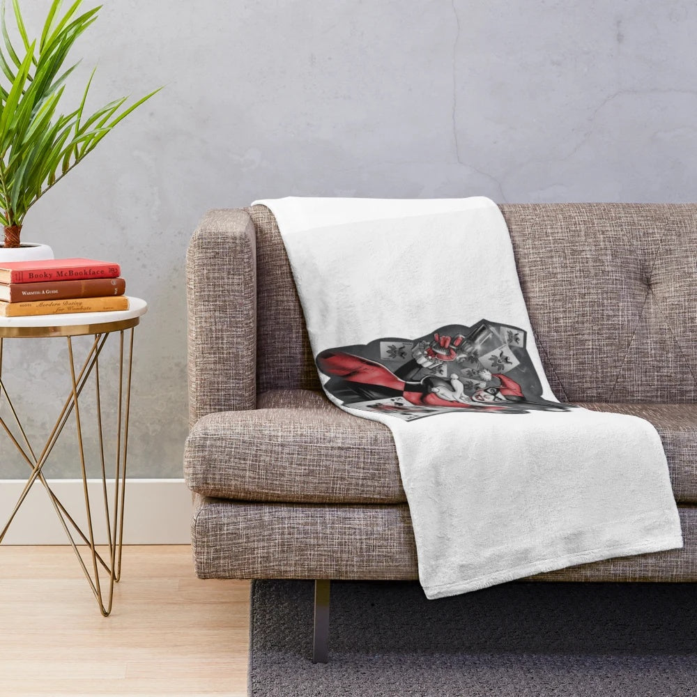 Cinema heroes plush blanket featuring favorite movie characters