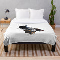 Soft and warm plush blanket featuring cinema superhero characters