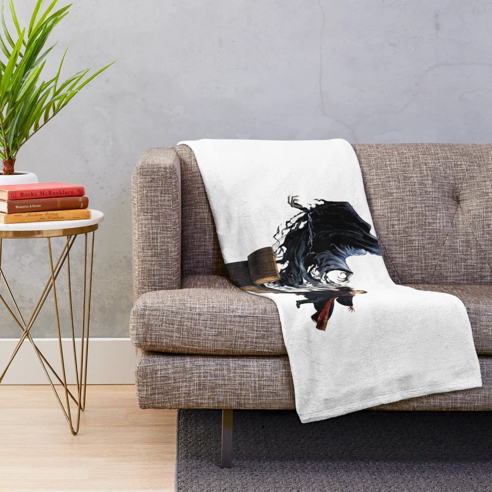 Soft and warm plush blanket featuring cinema superhero characters