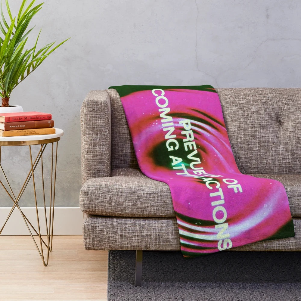 Plush blanket featuring classic cinema imagery for movie enthusiasts