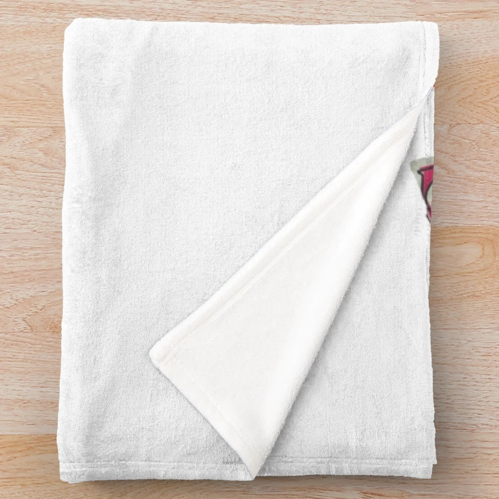 Cinematic plush blanket with movie-themed design