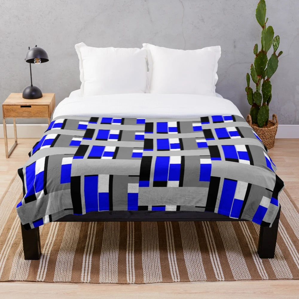 Soft and snuggly plush blanket with a cinema-inspired design