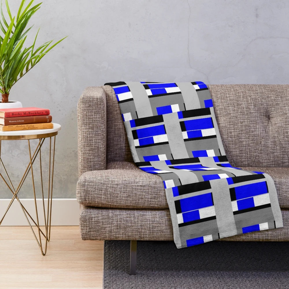 Soft and snuggly plush blanket with a cinema-inspired design
