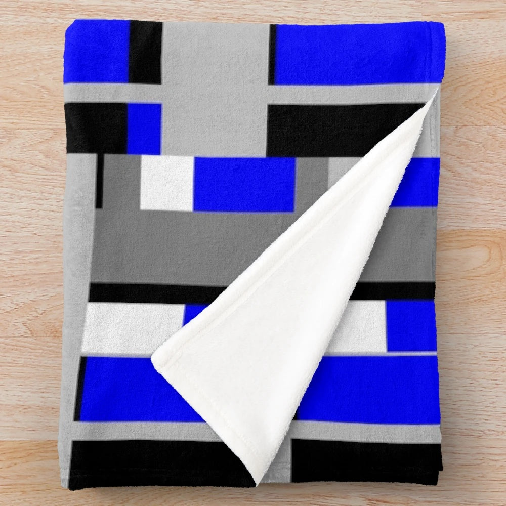 Soft and snuggly plush blanket with a cinema-inspired design