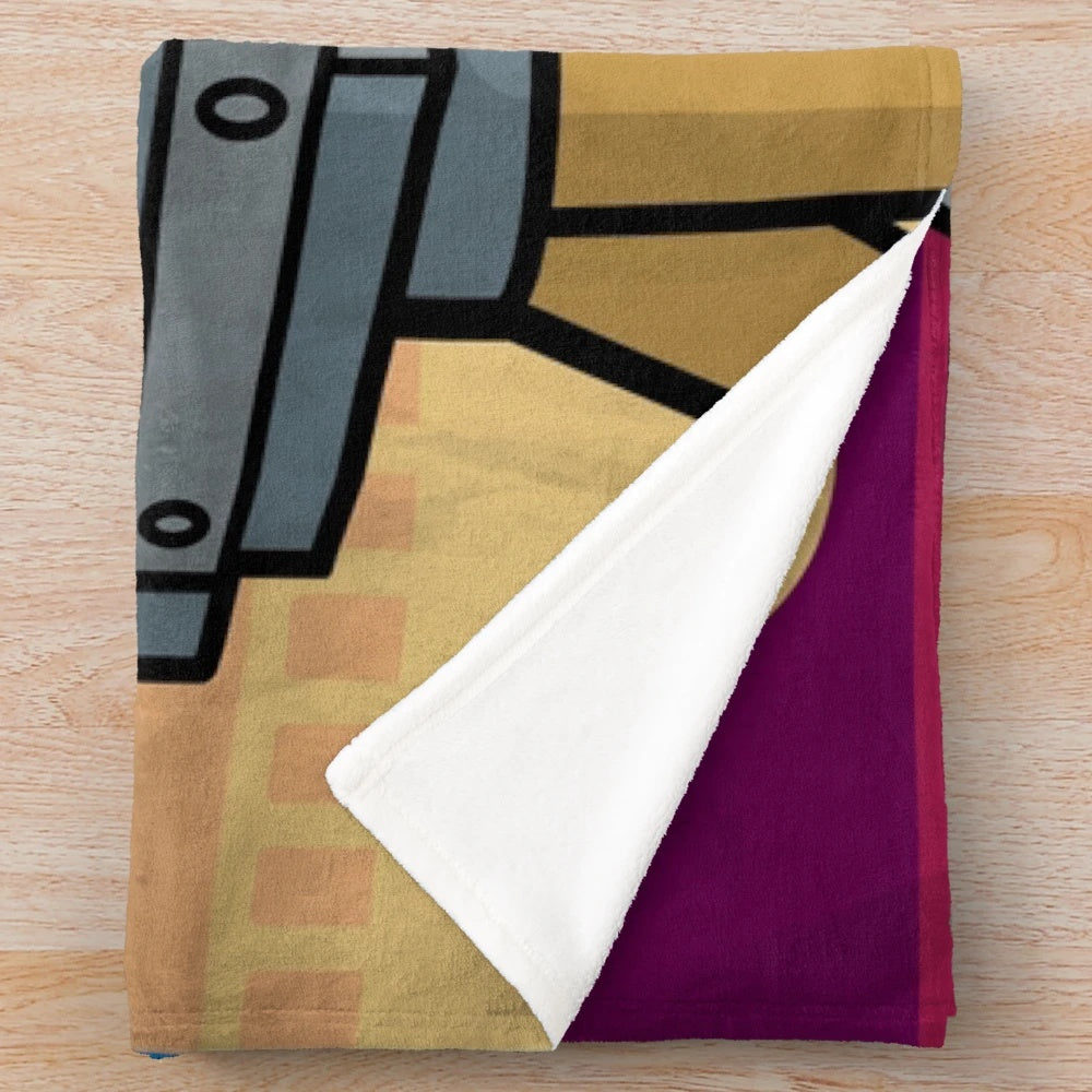 Vintage-Style Plush Cinema Blanket
