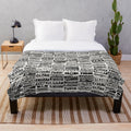 New Orleans-inspired cinema plush blanket