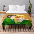 Cozy plush blanket with cinema-inspired design