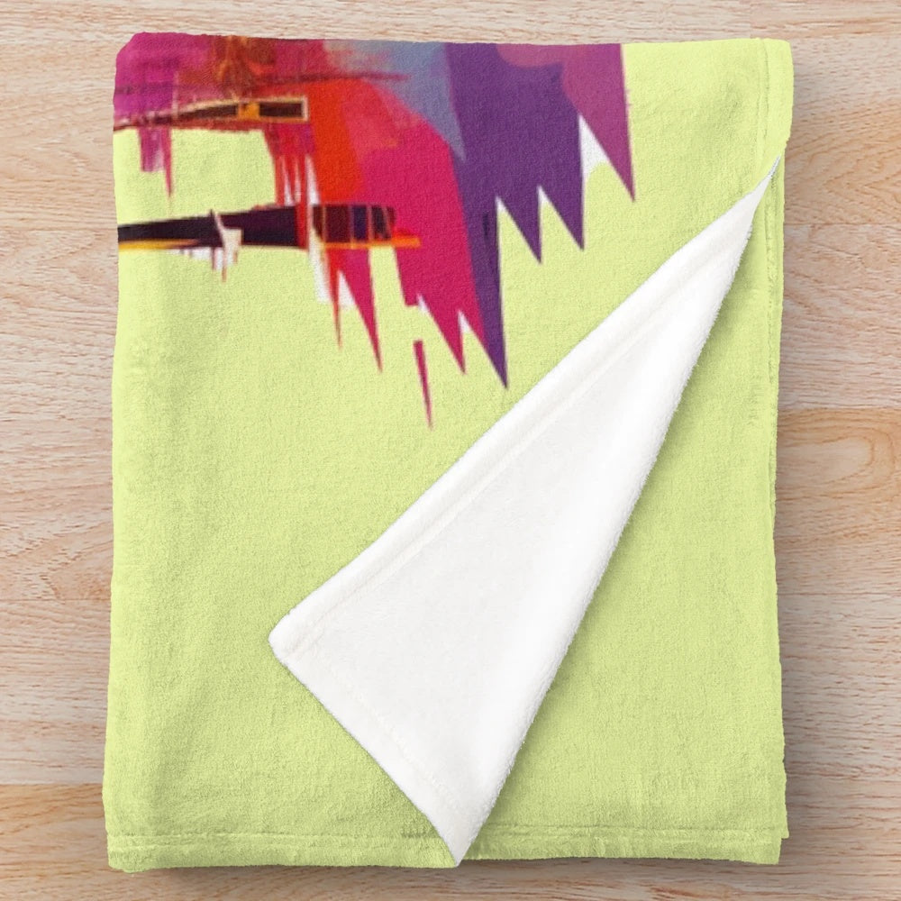 Soft and luxurious plush blanket with a cinema-inspired design