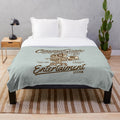 Cozy plush blanket featuring a cinema lover's design