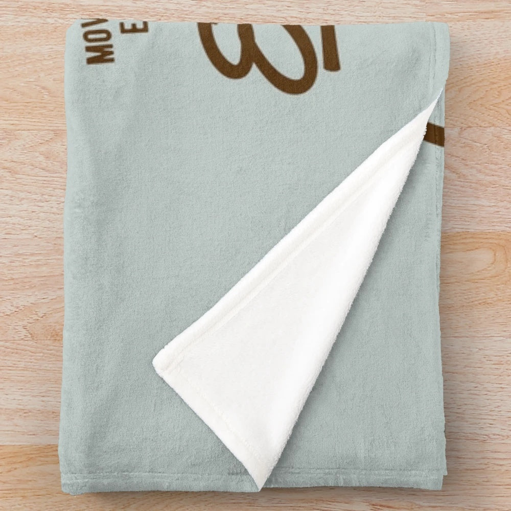 Cozy plush blanket featuring a cinema lover's design