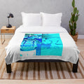 Plush blanket featuring a cinema, movie buff, and fantasy design