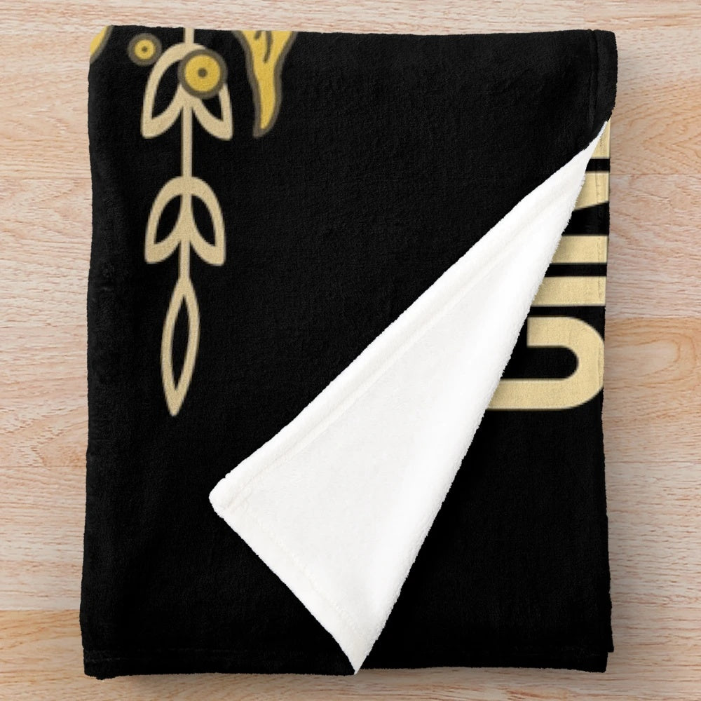 Cozy cinema manager plush blanket with coffee design