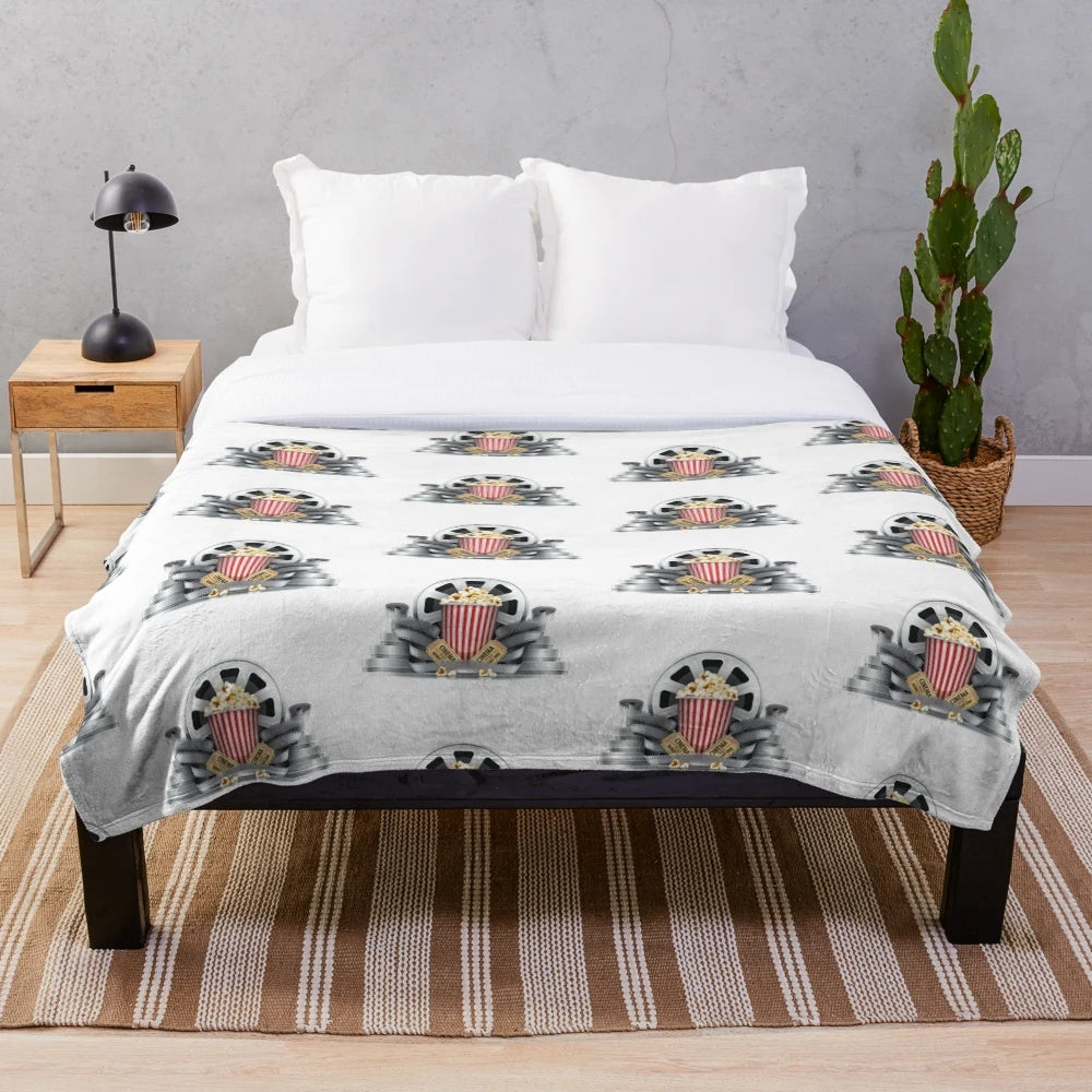 Soft and comfortable plush blanket for movie night
