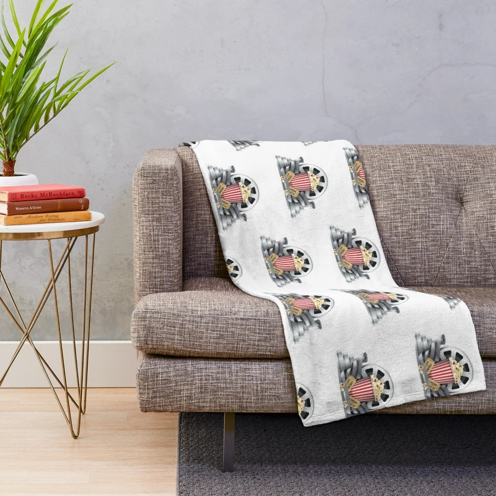 Soft and comfortable plush blanket for movie night