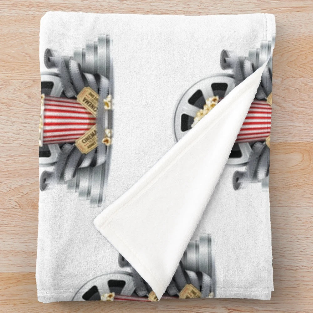 Soft and comfortable plush blanket for movie night