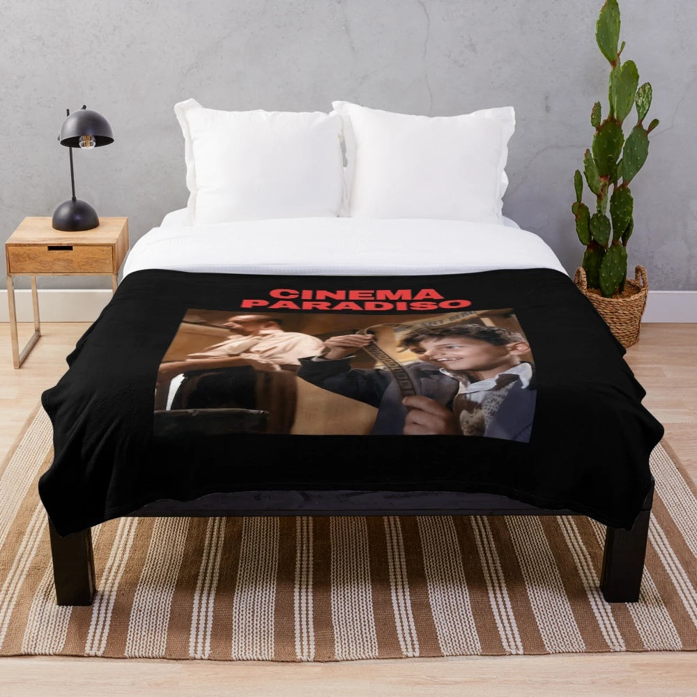 Plush blanket featuring the iconic cinema paradiso movie