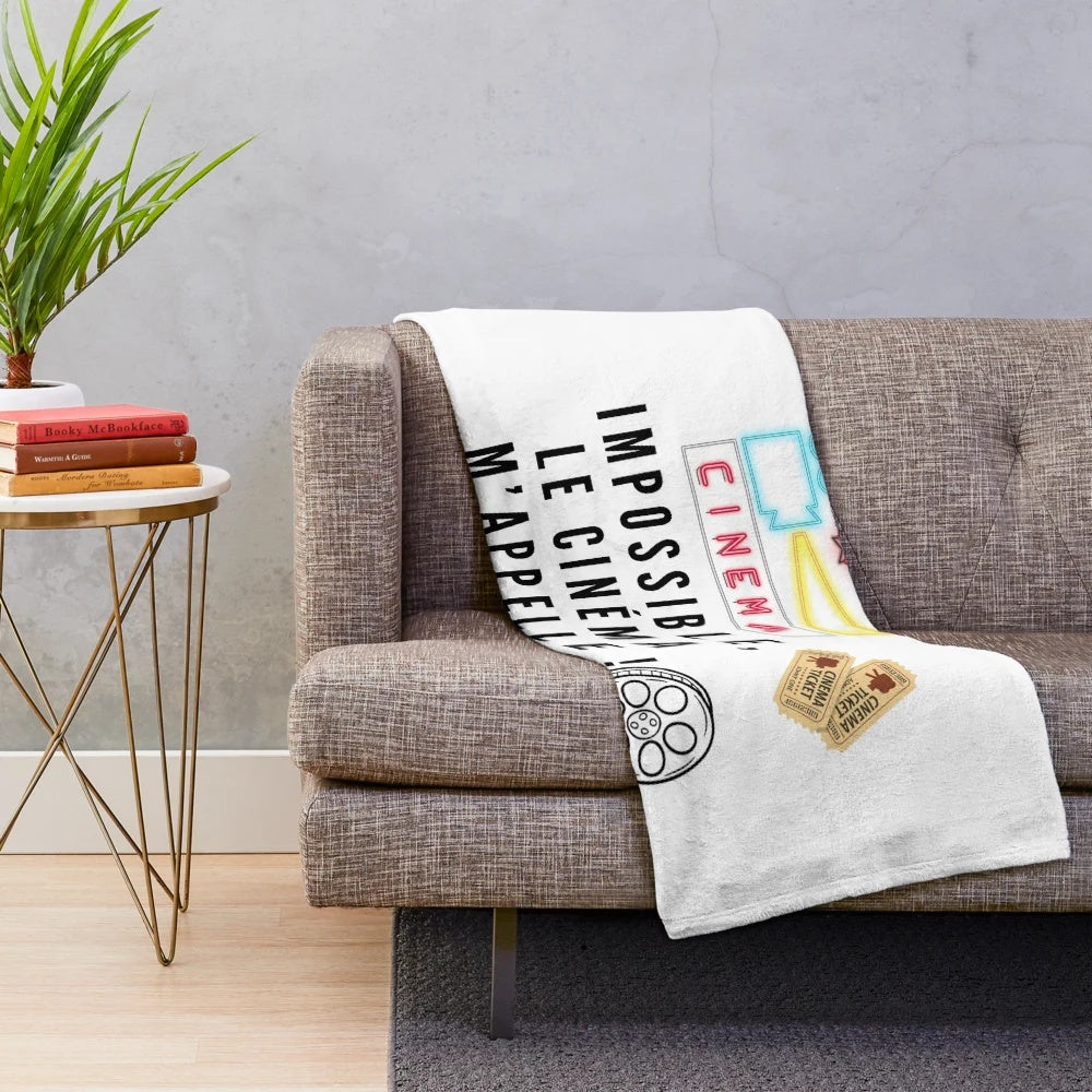 Plush blanket for movie and cinema lovers