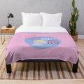 Cozy plush blanket featuring a cinema film festival design