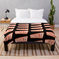 Cozy cinema-inspired plush blanket for a movie night