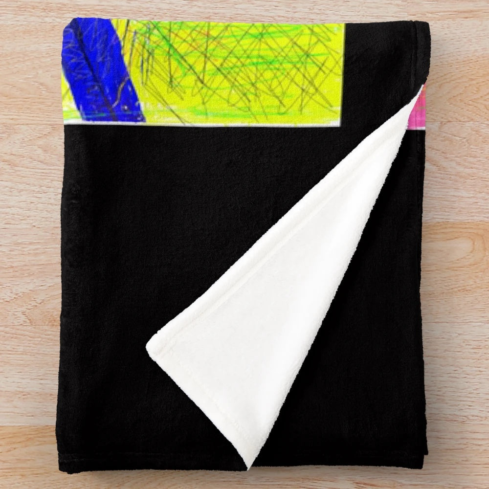 Plush blanket with a cinema-inspired design for a cozy movie-watching experience