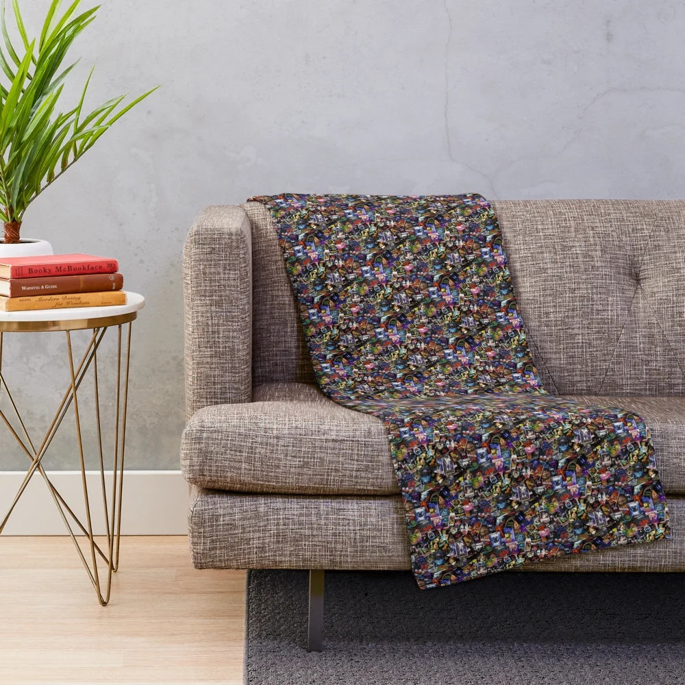 Soft and plush cinema-themed blanket for movie lovers