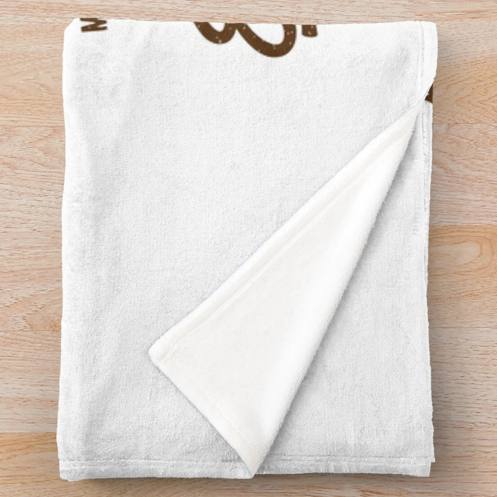 Cozy cinema scope plush blanket with movie theme